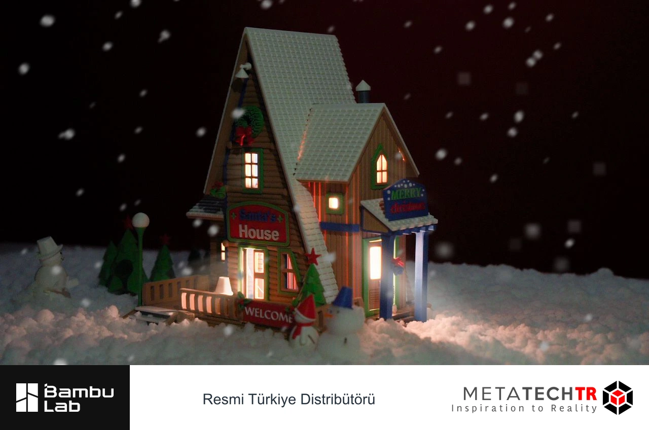 Bambu Lab’ın 2022 Christmas Cabin projesi