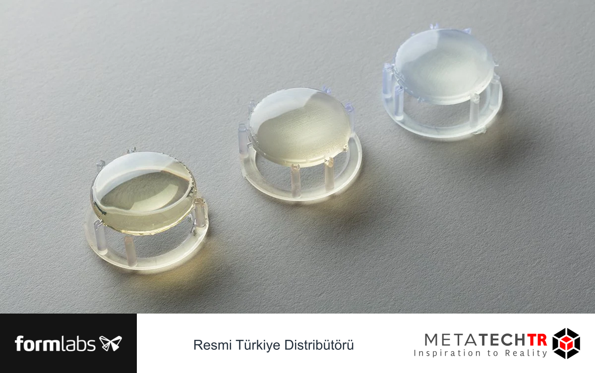Formlabs kaynak lenslerinde farklı yüzey bitirme aşamaları