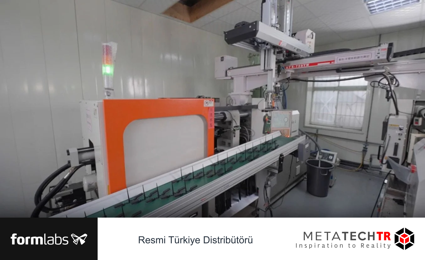 Formlabs karşılaştırma çalışmasında kullanılan enjeksiyon üretim hücresi