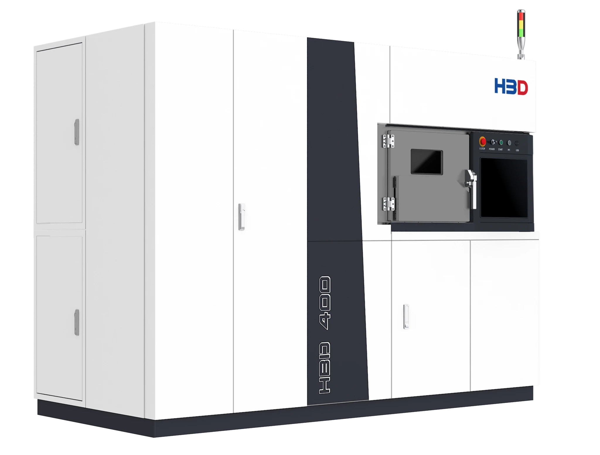 HBD 400 metal 3D yazıcının önden görünümü