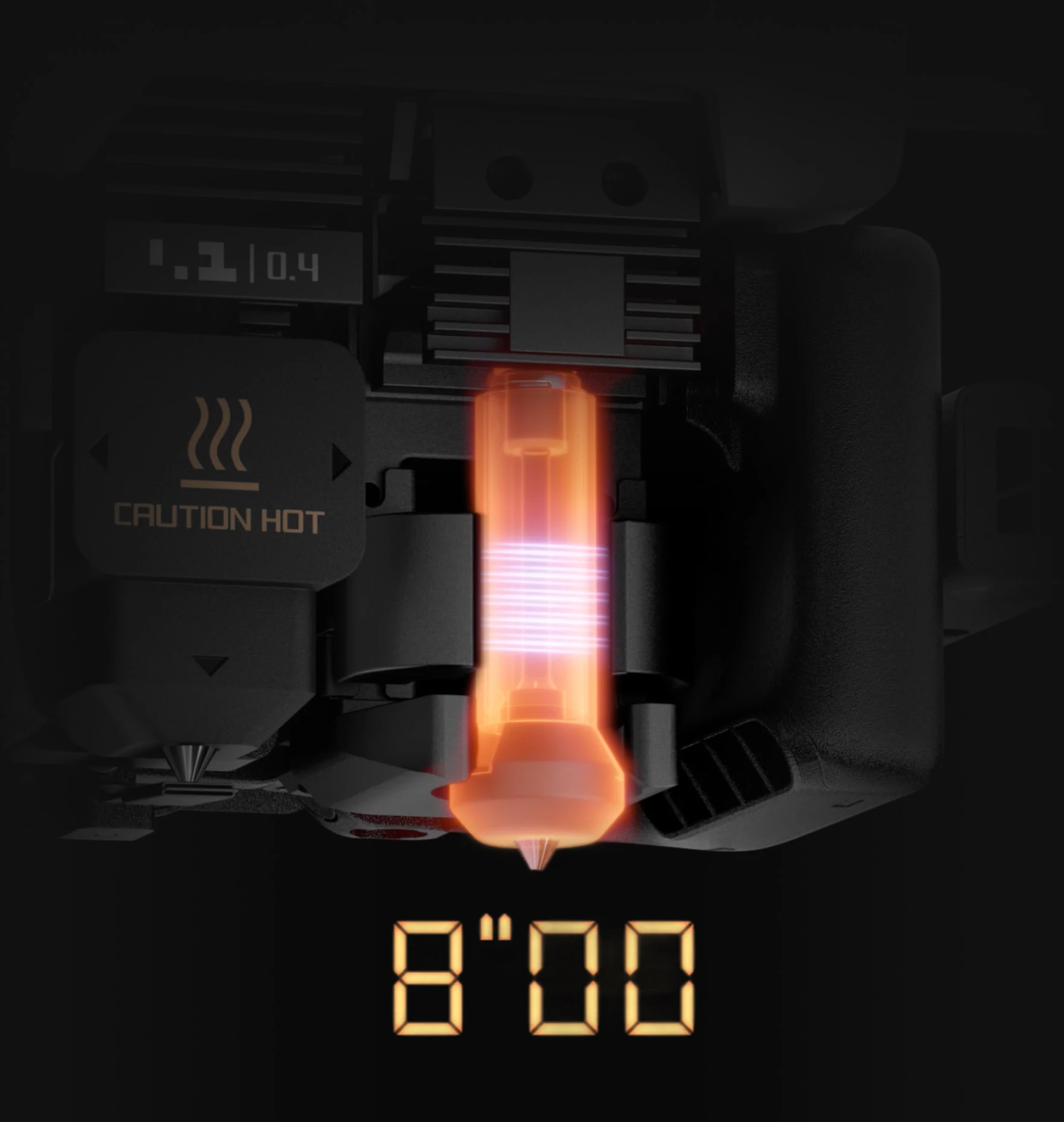 Vortek indüksiyonla hotend ısıtma