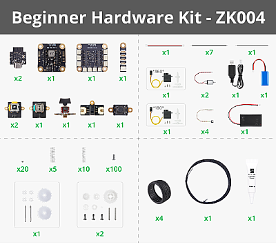 Bambu Lab CyberBrick Beginner Hardware Kit - ZK004 For : - B-ZK004 - Bambu Lab