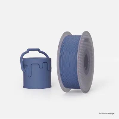 Bambu Lab PLA-CF-Jeans Blue 1Kg Filament - 2