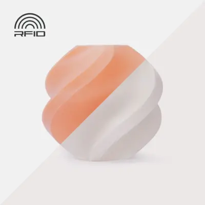 Bambu Lab PLA Dynamic - White to Coral 1Kg Filament - 1