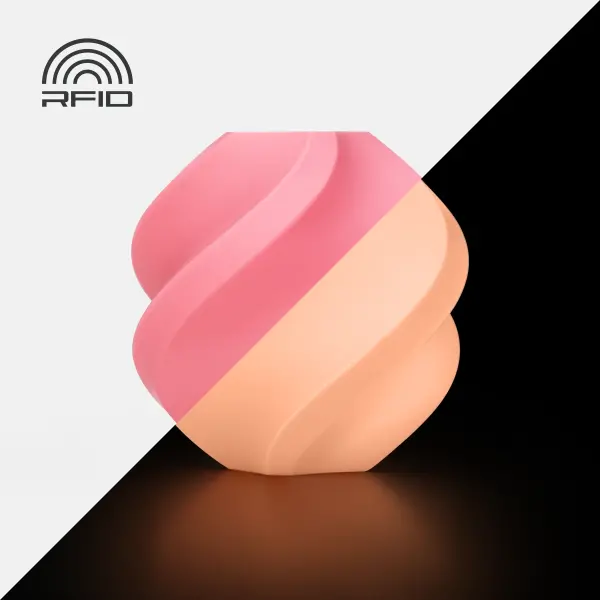Bambu Lab PLA Glow-Glow Pink 1Kg Filament - 1