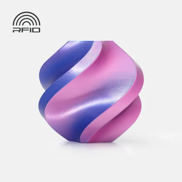 Bambu Lab PLA Silk-Neon City (Blue-Magenta) 1Kg Filament - 1