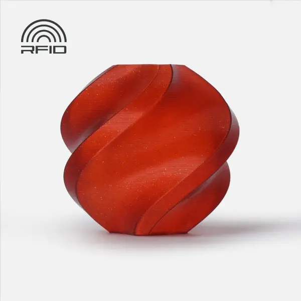 Bambu Lab PLA Sparkle-Crimson Red Sparkle 1Kg Filament - 1