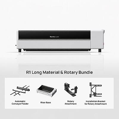 Bambu Lab R1 R1 Long Material & Rotary Bundle 55W CO2 Lazer - 2