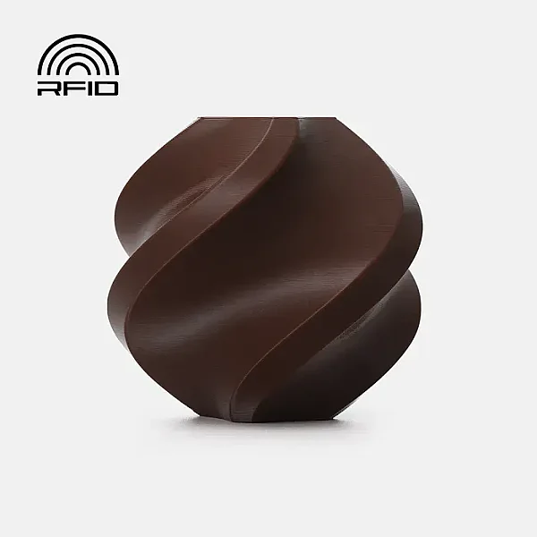 Bambu PETG Basic-Dark Brown- with Bambu Reusable Spool 1Kg Filament - 1