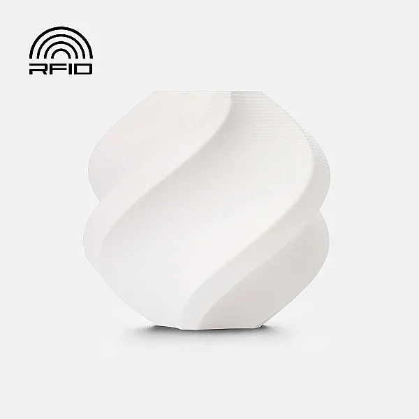Bambu PETG Basic-White- with Bambu Reusable Spool 1Kg Filament - 1
