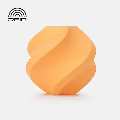 Bambu PLA Pure-Apricot- with Bambu Reusable Spool 1Kg Filament - Bambu Lab