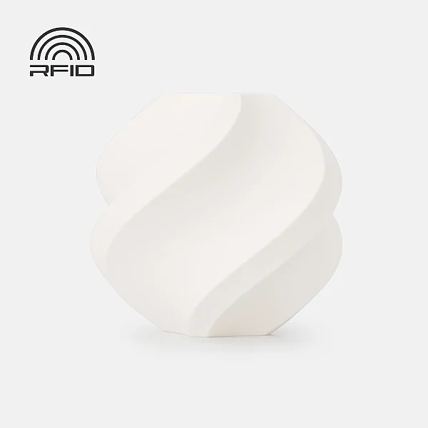 Bambu PLA Pure-Pure White- with Bambu Reusable Spool 1Kg Filament - 1