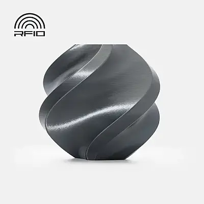 Bambu PLA Silk+-Titan Gray Refill 1Kg Filament - Bambu Lab
