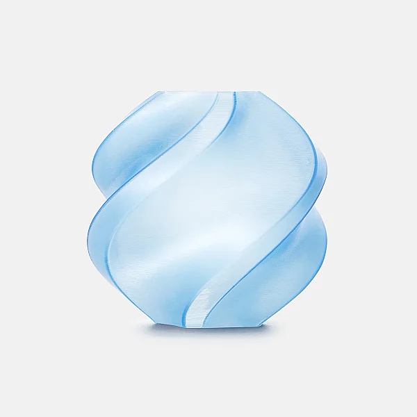 Bambu TPU 90A-Crystal Blue- with Bambu Reusable Spool 1Kg Filament - 1