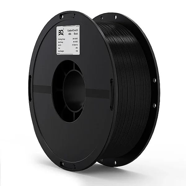 BIQU ABS CarbonCore25 Black 1Kg Filament - 1