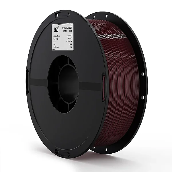 BIQU PETG CarbonCore25 Red 1Kg Filament - 1