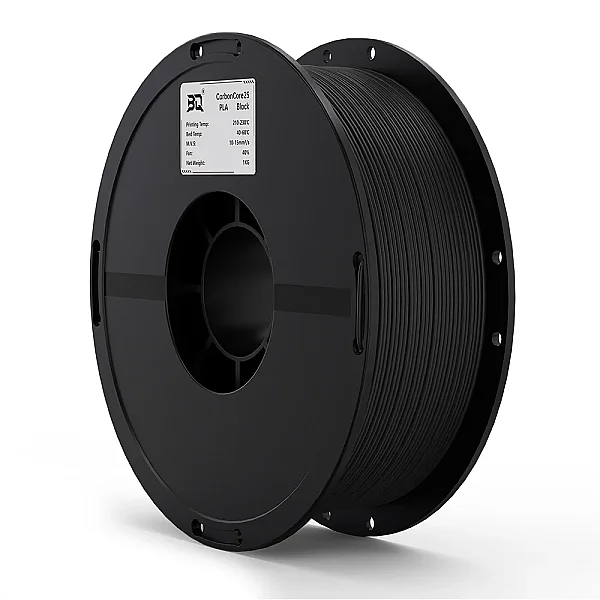 BIQU PLA CarbonCore25 Black 1Kg Filament - 1