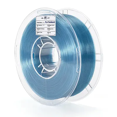 BIQU PLA Translucent Alpine Blue 1Kg Filament - BIQU