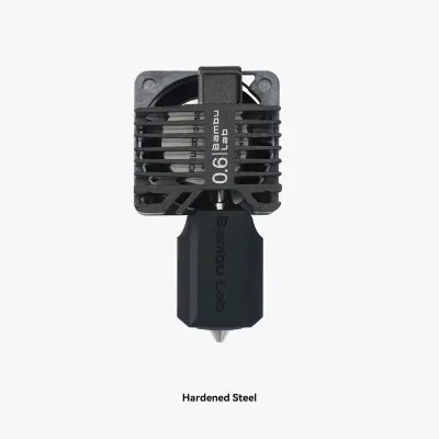 Bambu Lab Complete hotend assembly with hardened steel nozzle -0.6mm For: X1E - FAH015 - Bambu Lab