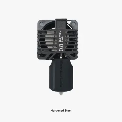 Complete hotend assembly with hardened steel nozzle -0.8mm For: P1P,P1S - 2