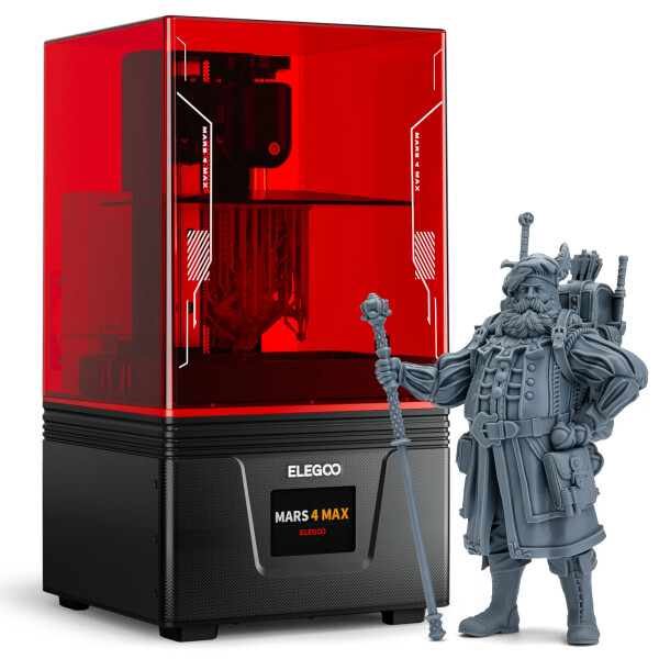 ELEGOO Mars 4 Max MSLA Resin 3D Printer with 6K Mono LCD - Elegoo