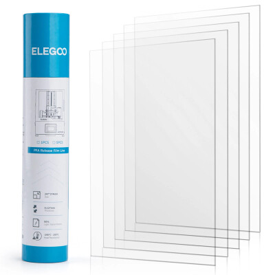 ELEGOO PFA Release Liner Film Fo Jupiter 3D Printer, 5 Pieces - Elegoo
