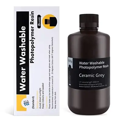 ELEGOO Water Washable Resin 1kg Ceramic Grey - 2