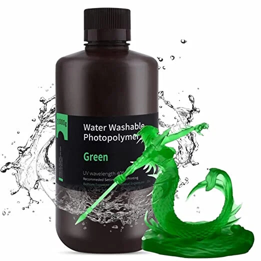 ELEGOO Water Washable Resin 1kg Green - Elegoo