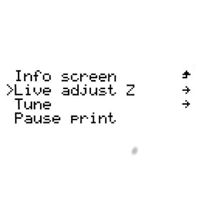 Live adjust Z